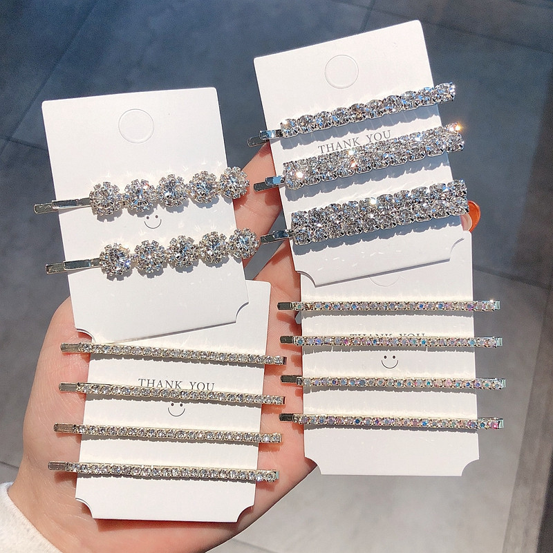 Bobby Pin Bulk - Crystal Side Bangs Hair Clips Set