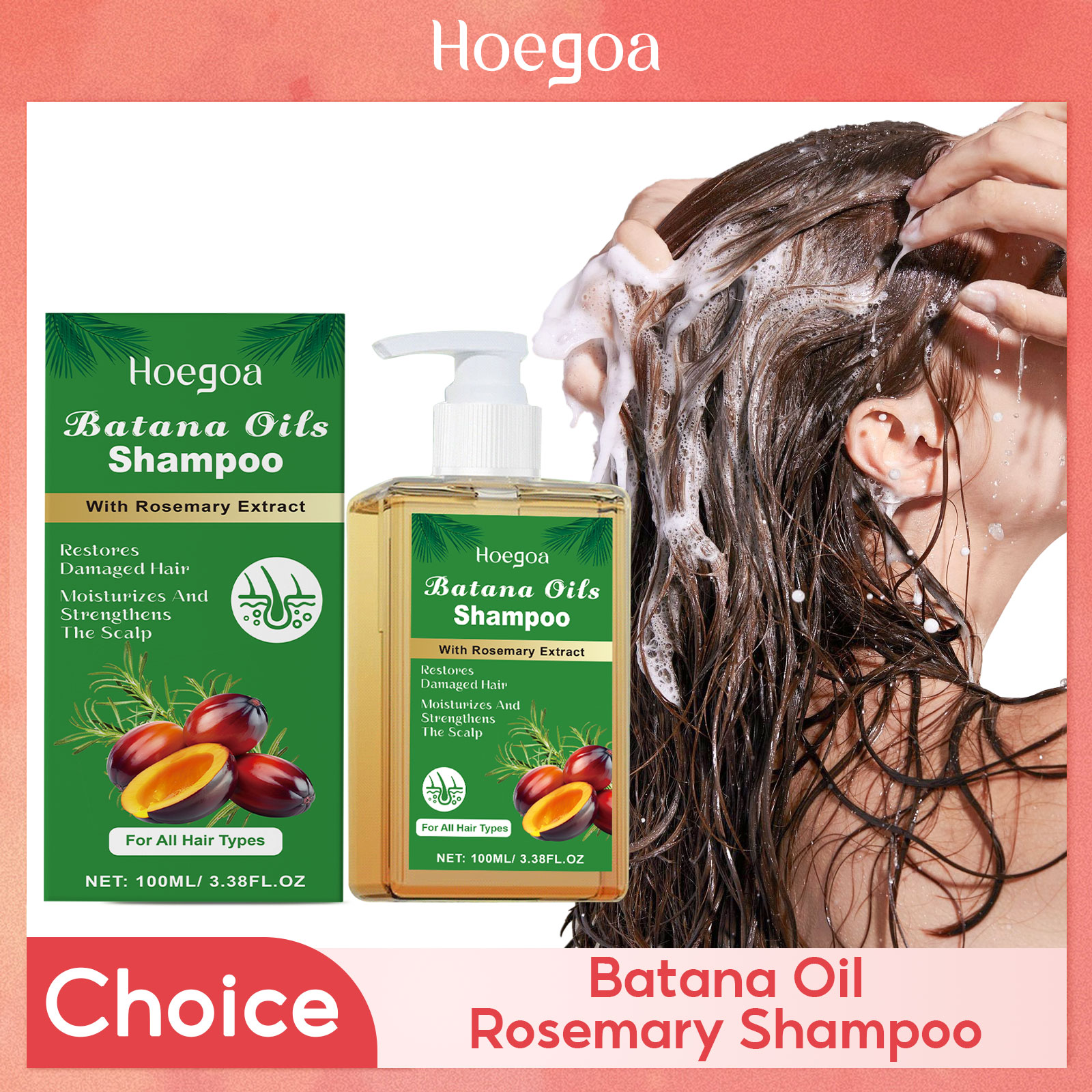 Hair Care Korean Products - Pure Batana Shampoo Hair Strengthen Moisturizer