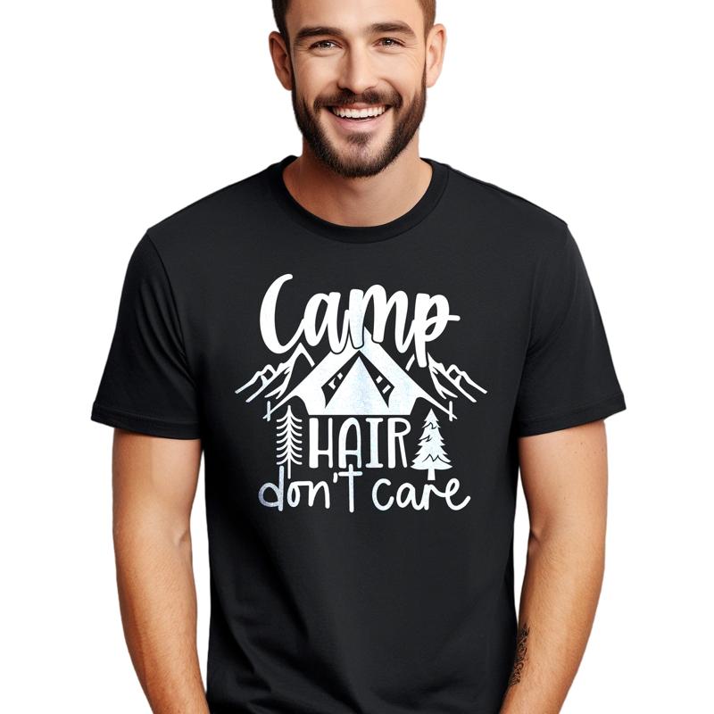 Hair Care For Men - Cam_Hair_Don't_Care t shirt Funny and Carefree