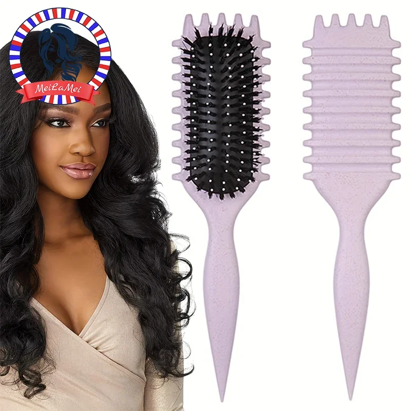 Hair Care For Men - Professional Curl Defining Brush Candy Comb