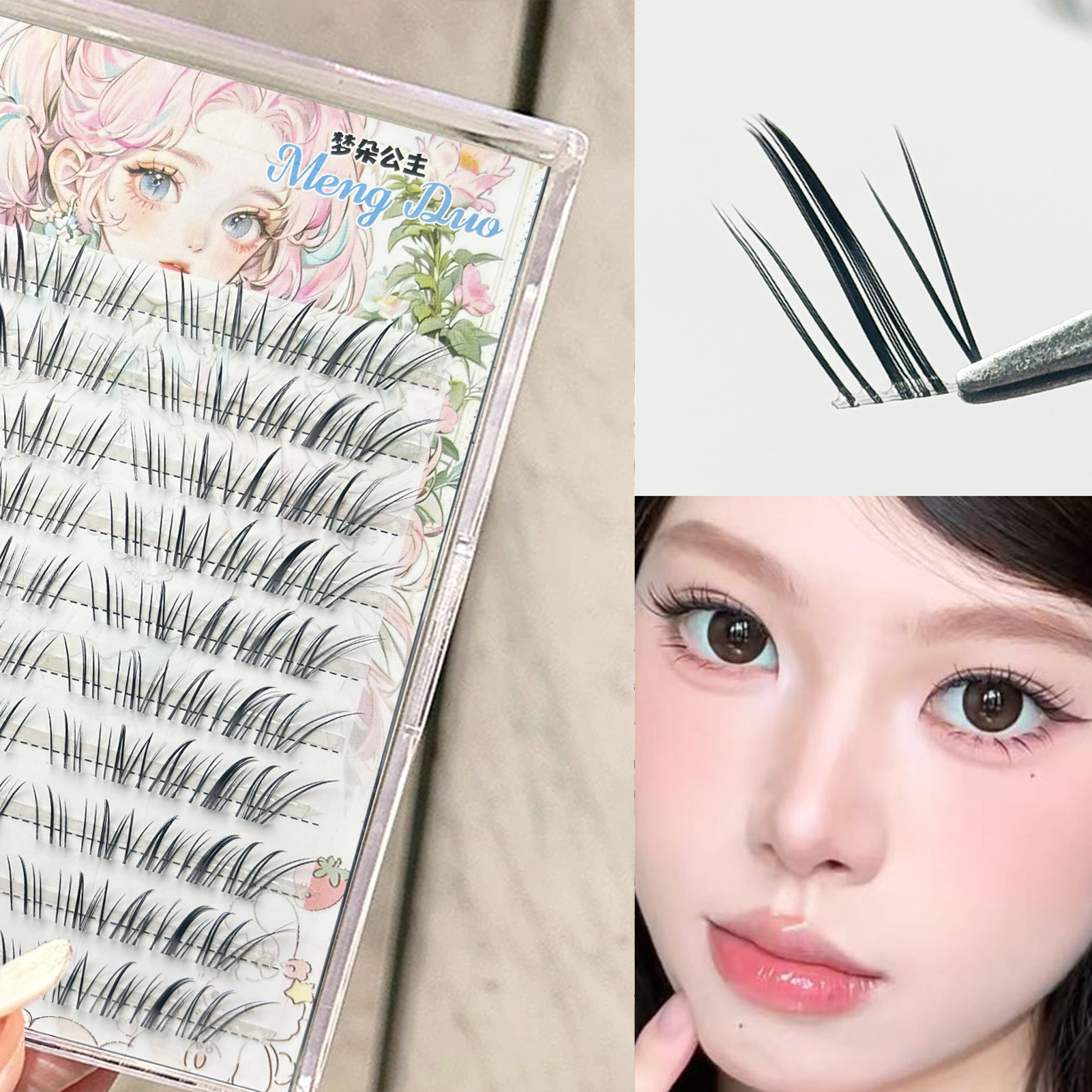 DIY False Eyelashes Transparen – Hair Care Korean Products Bewertung und Preis
