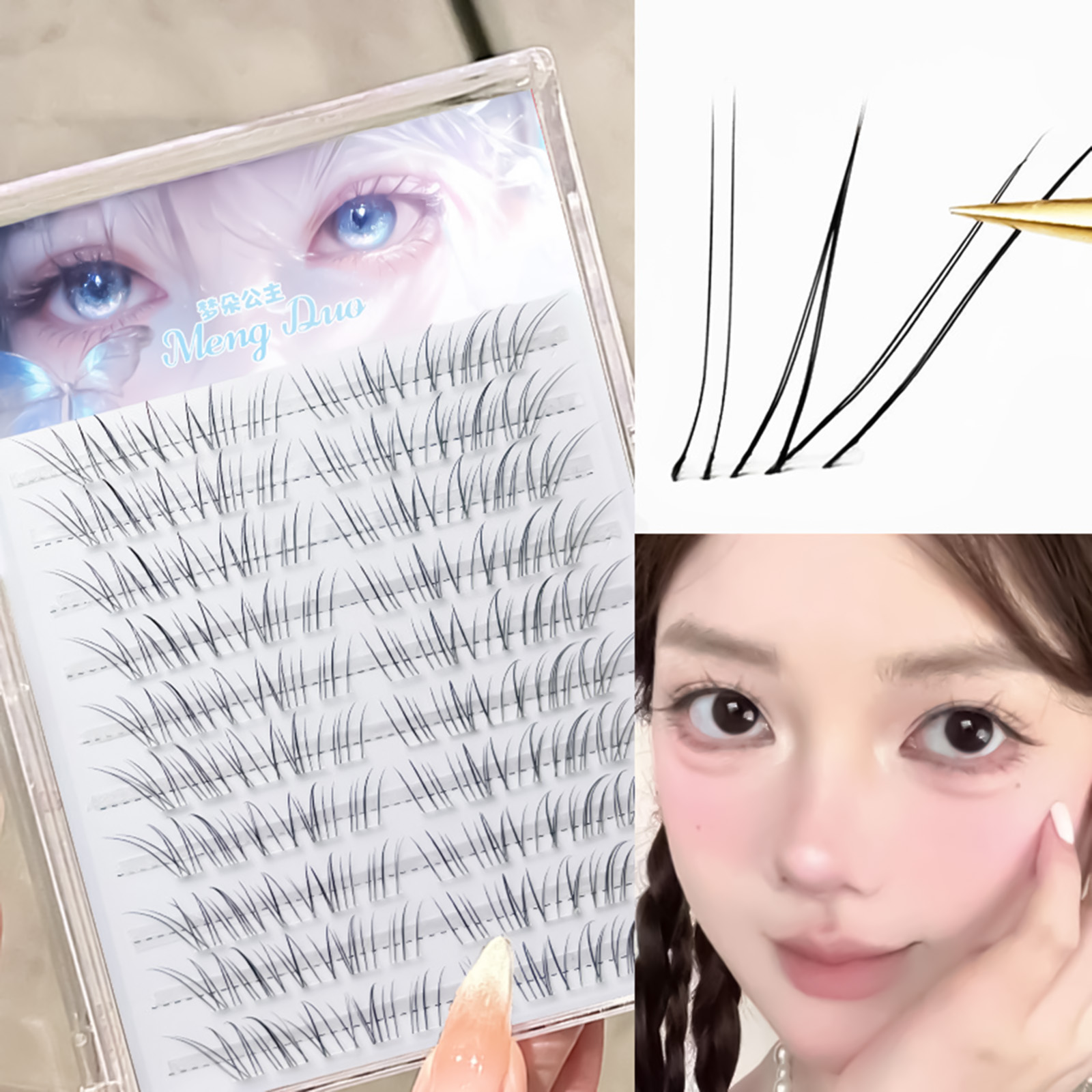 Korean Style False Eyelashes B – Hair Care Korean Products Bewertung und Preis