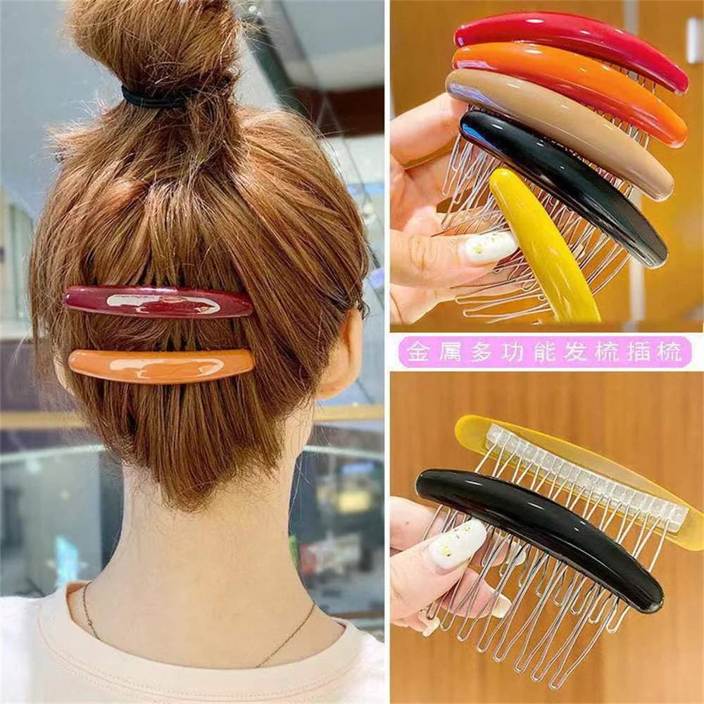 Solid Color Women Banana Comb  – Hair Care Korean Products Bewertung und Preis