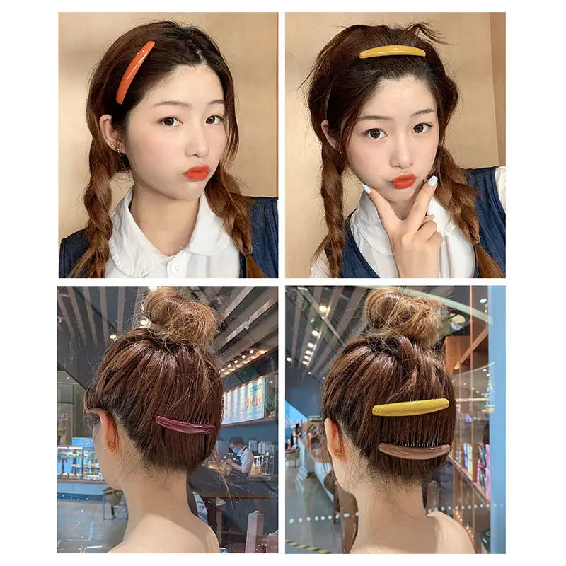 Solid Color Women Banana Comb  – Hair Care Korean Products Bewertung und Preis