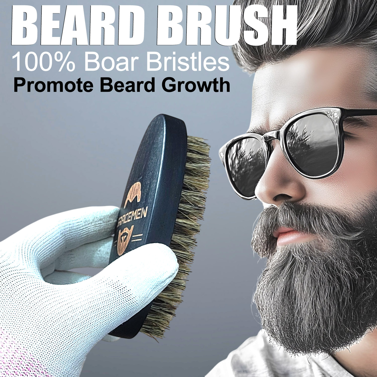 Gracemen Beard Brush - Natural – Hair Care For Men Bewertung und Preis