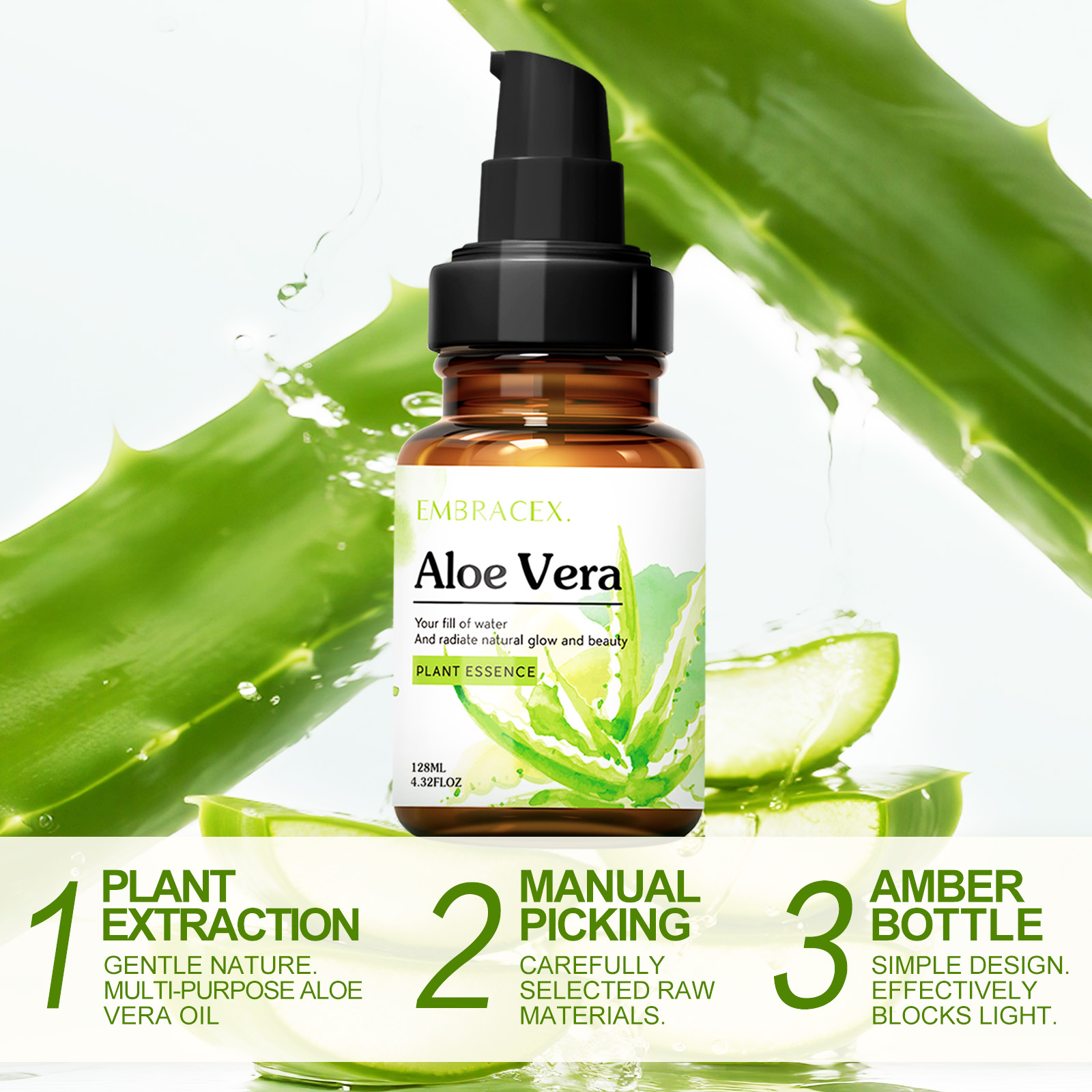 128ml Aloe Vera oil Essential  – Hair Care With Aloe Vera Bewertung und Preis
