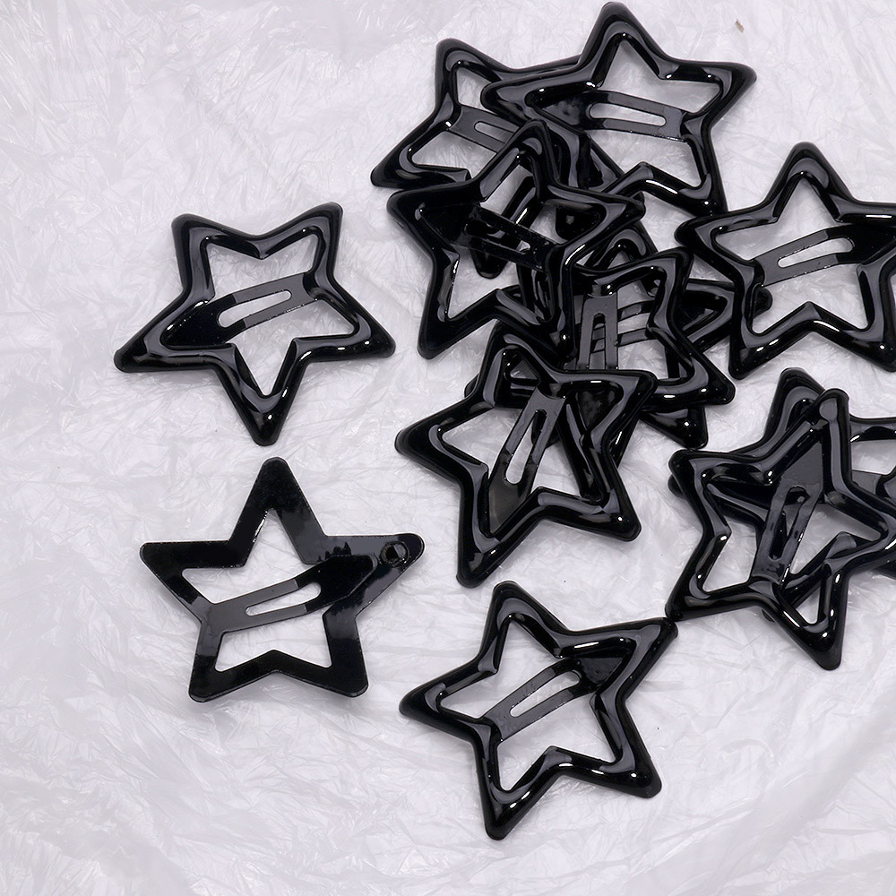 Y2K Girls Black and Grey Star  – Bobby Pin Bulk Bewertung und Preis