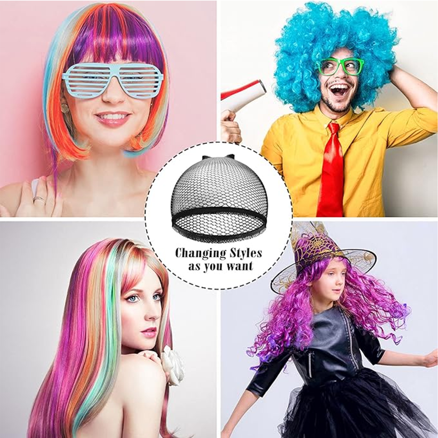 6Pcs Mesh Net Stocking Wig Cap – Wig Cap Stocking Bewertung und Preis