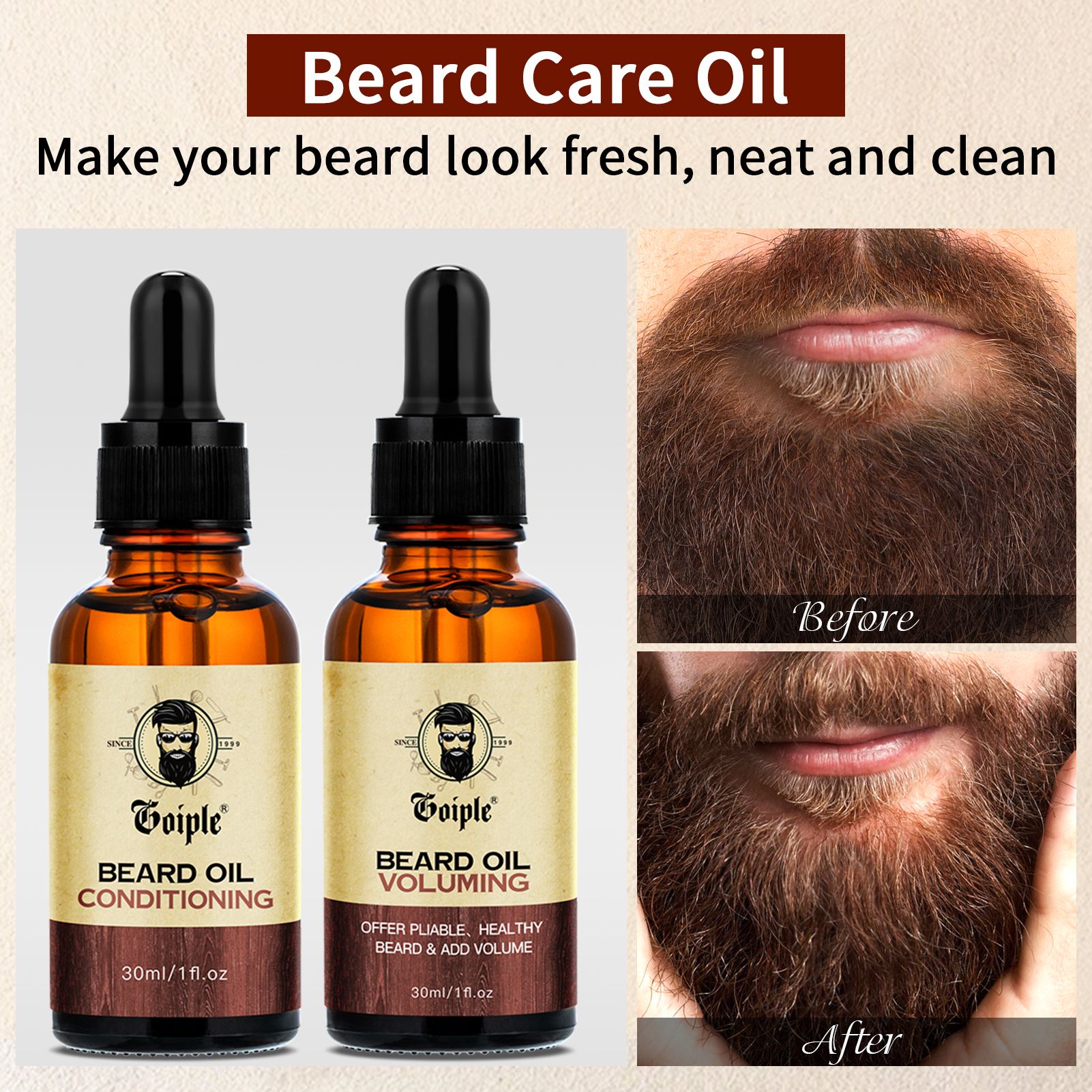 3pcs Men Natural Beard Care Oi – Hair Care For Men Bewertung und Preis